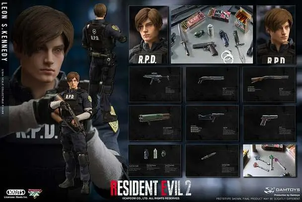 Damtoys 1/6 Resident Evil 2 Re2 Leon S. Kennedy Dms030 Sixth Scale Figure 1