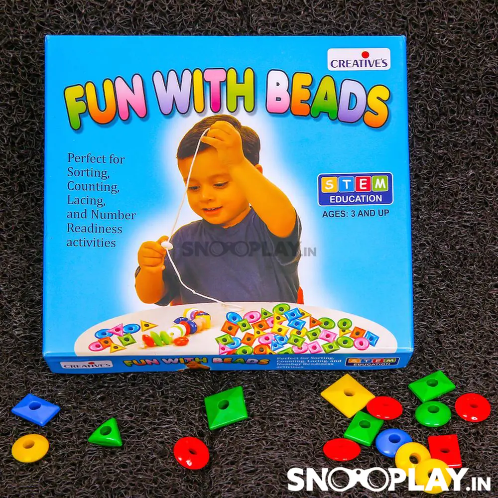 Creative's Fun With Beads - Learn Counting, Pattern Making, Colour & Shapes Sorting (3-5 Years) 1