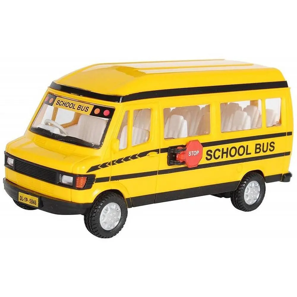 Tmp School Pullback Toy Bus (1-4 Years) 1