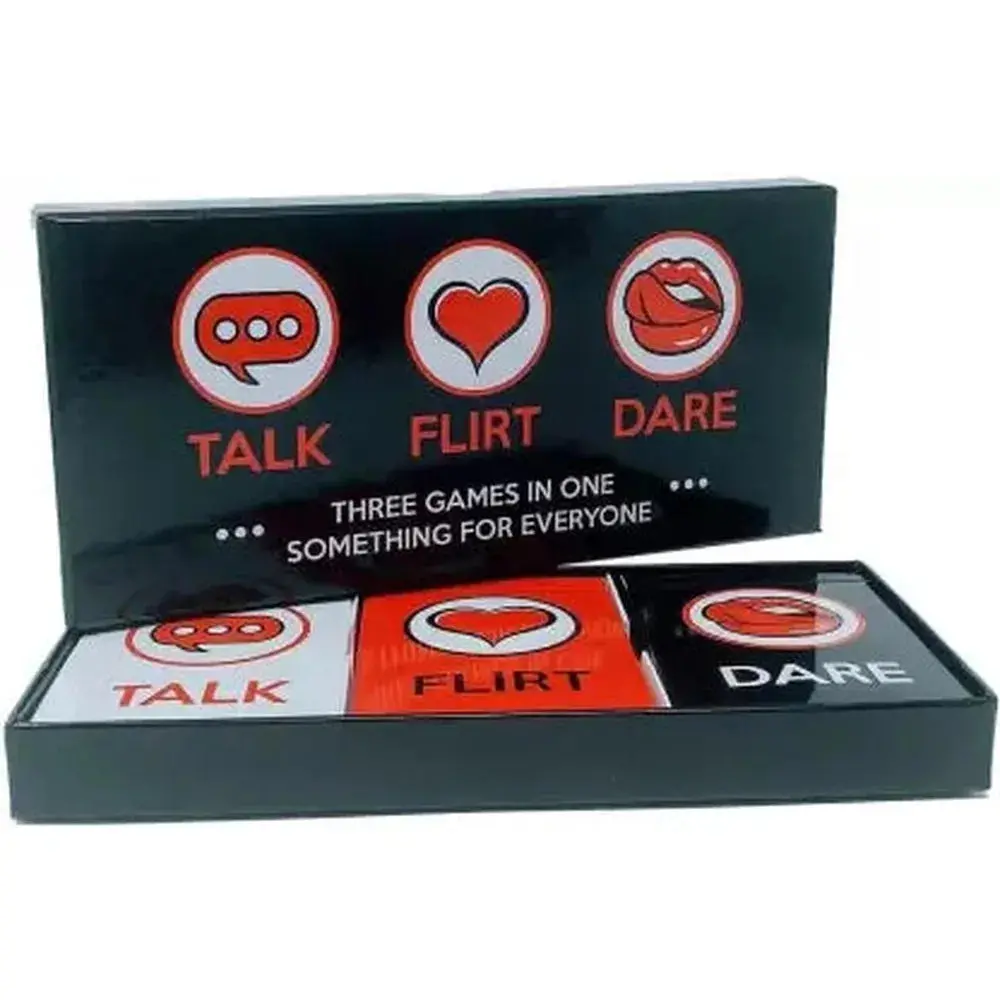 3 Games In 1 Box (Talk, Flirt, Dare) - Card Game (Grown Ups) 1