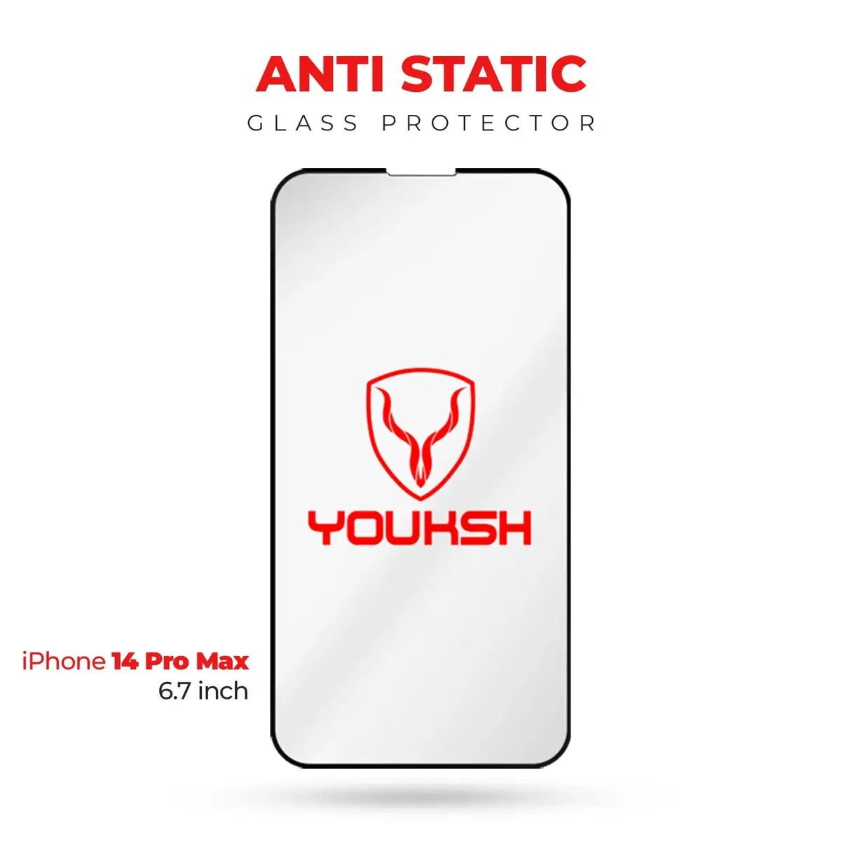 Youksh Apple Iphone 14 Pro Max Anti Static Glass Protector With Youksh Installation Kit 1