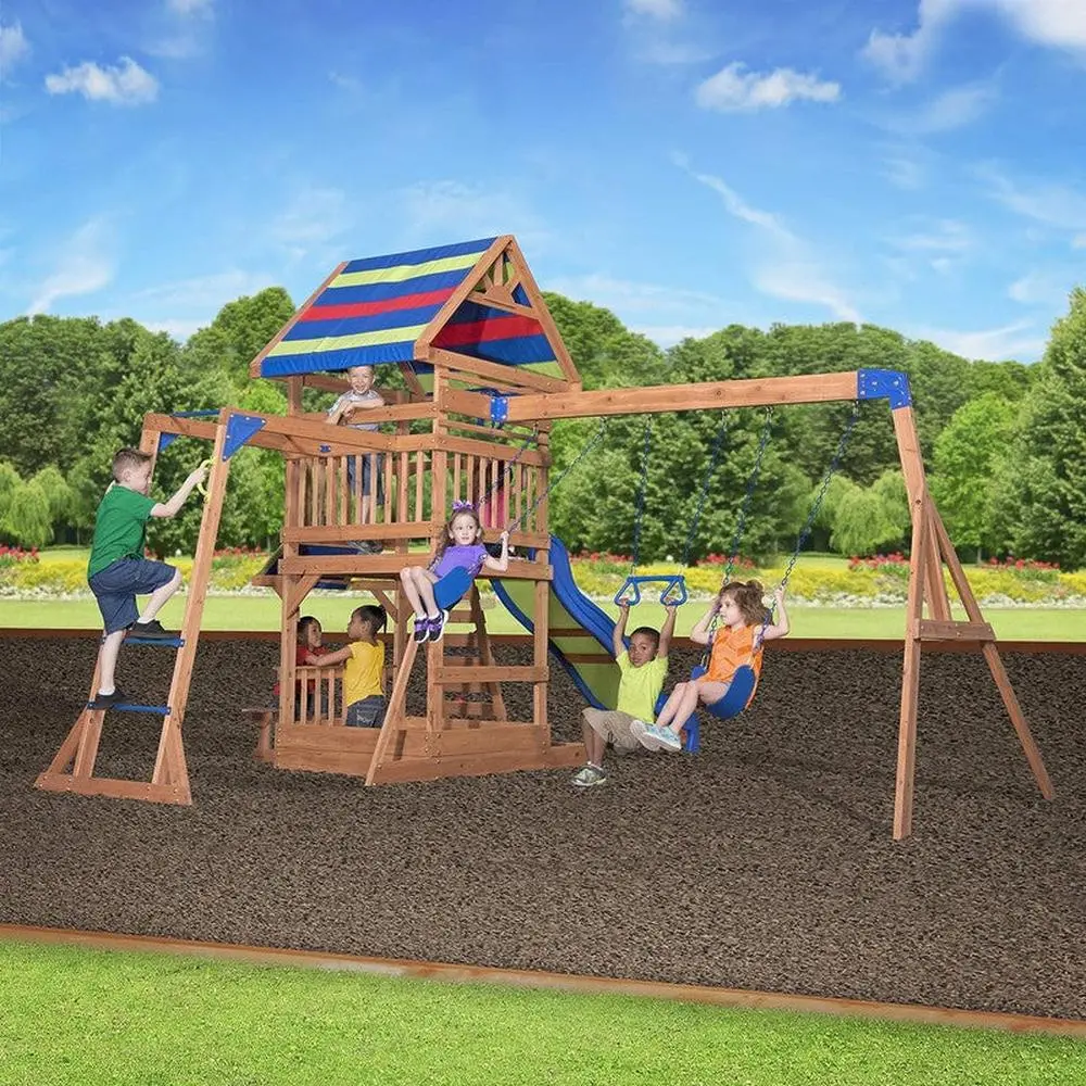 Northbrook Play Tower With Swings (3-8 Years) 1