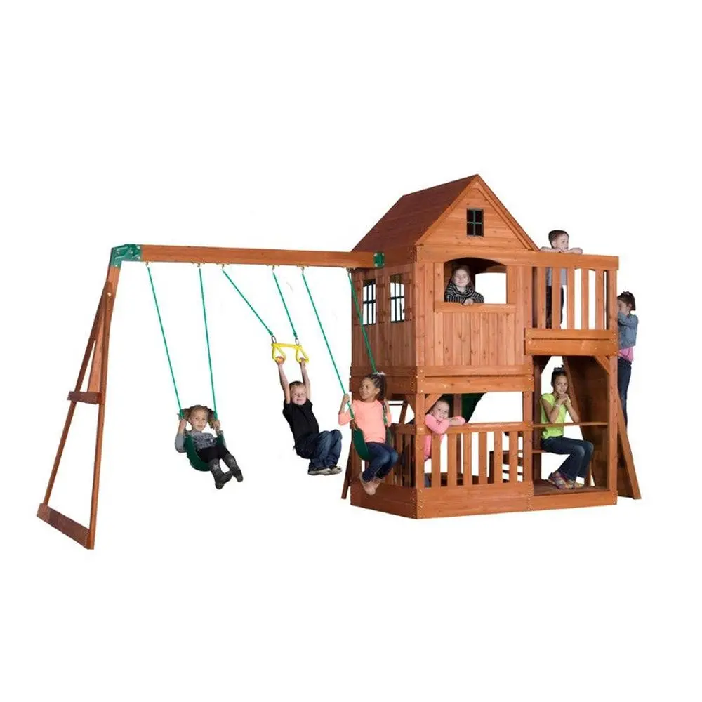 Hill Crest Play Tower With Swings (3-8 Years) 1