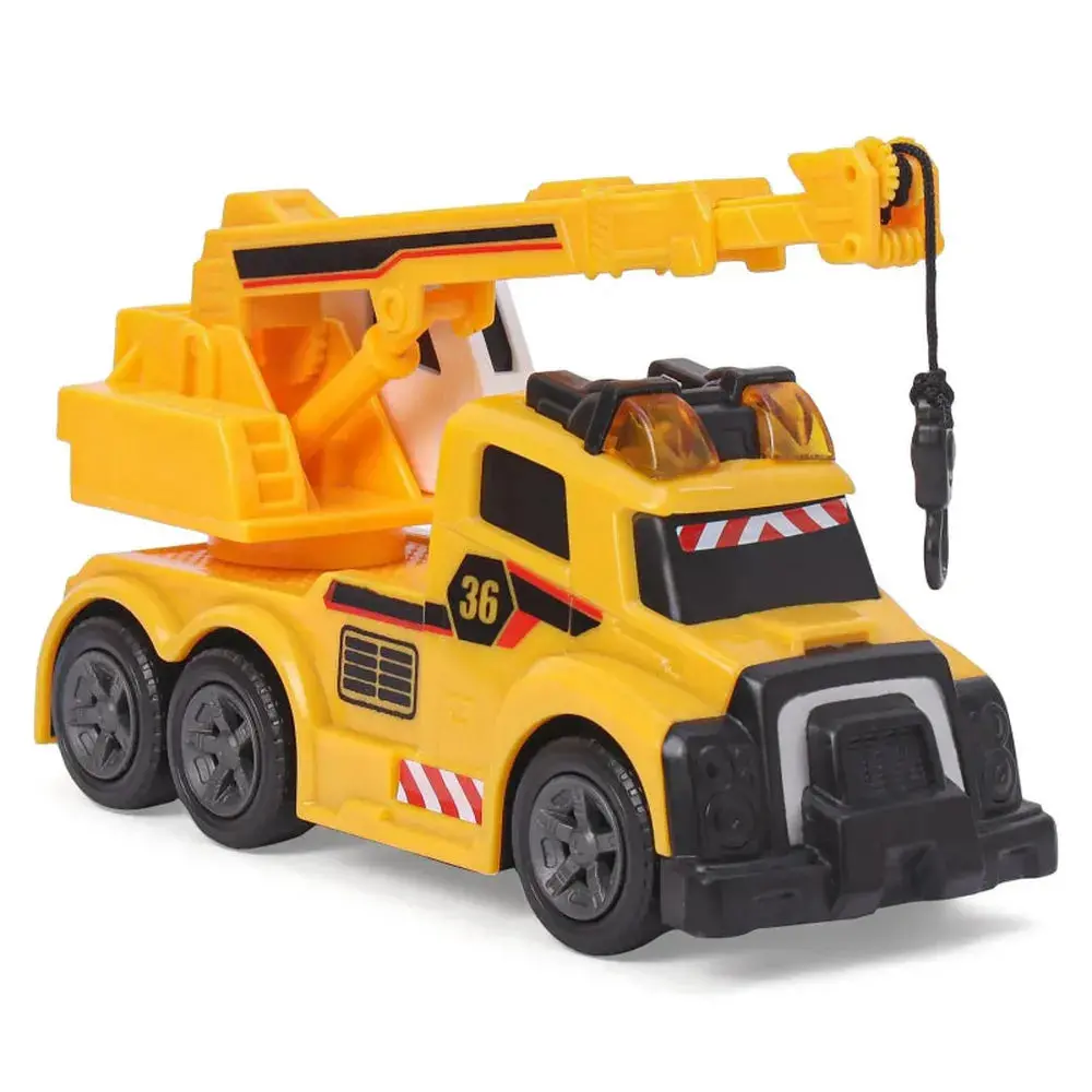 Dickie Toys Mobile Crane Friction Vehicle With Extending Boom Arm, Light & Sound (3-6 Years) 1