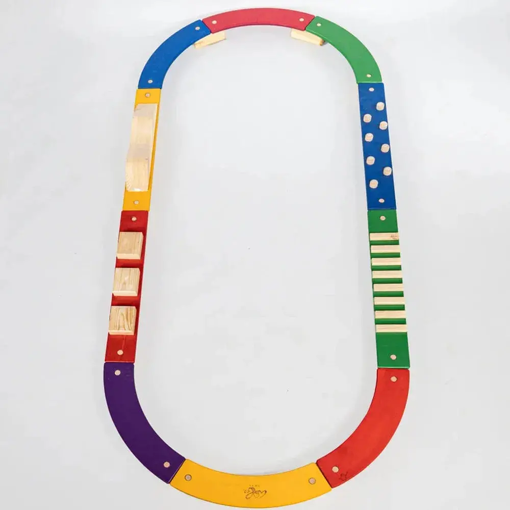 Woodbee Toy's Natural Wood Balance Beam (2-5 Years) 1