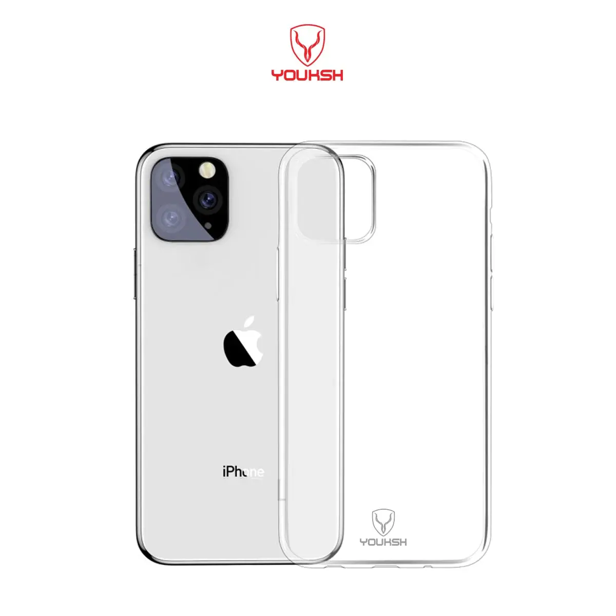Youksh Apple Iphone 11 Pro Max Transparent Case | Soft Shock Proof Jelly Cover 1