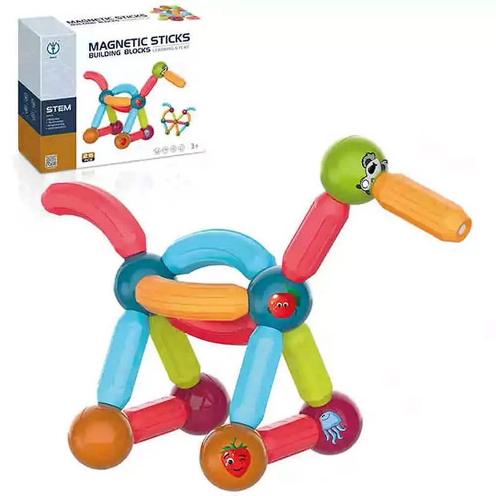 Kidology Magnetic Sticks Building Blocks Learning Toy 1