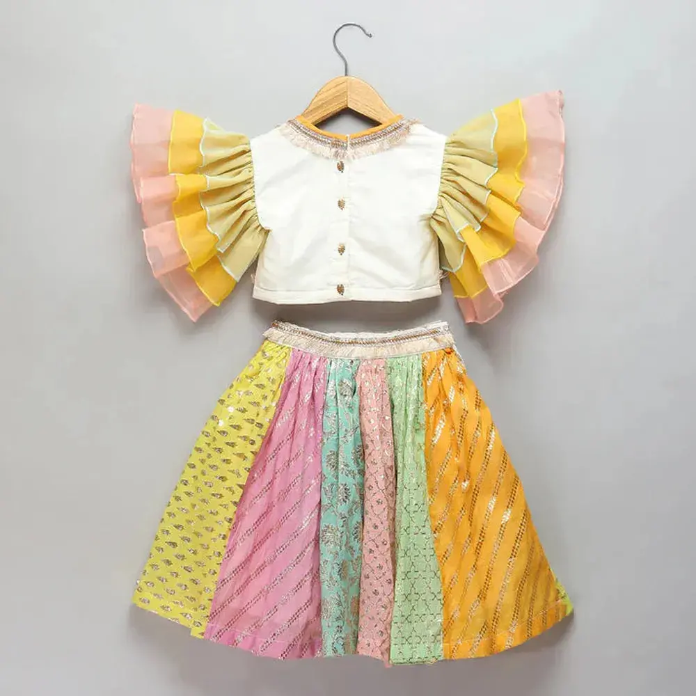 The Little Tales Pastel Multi Colors Lehnga Set 1