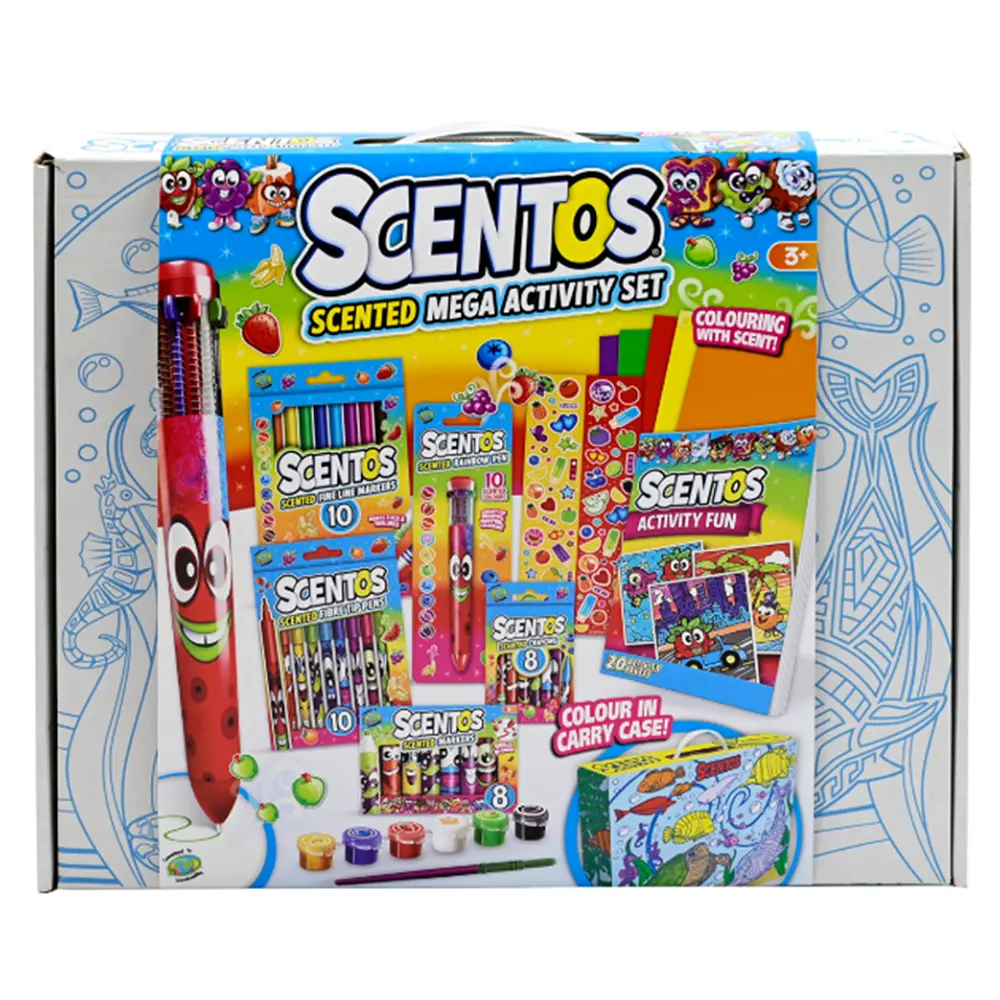 Scentos Scented Mega Activity Set 2.0 | Crayons, Markers, Paints & Stickers (3-12 Years) 1