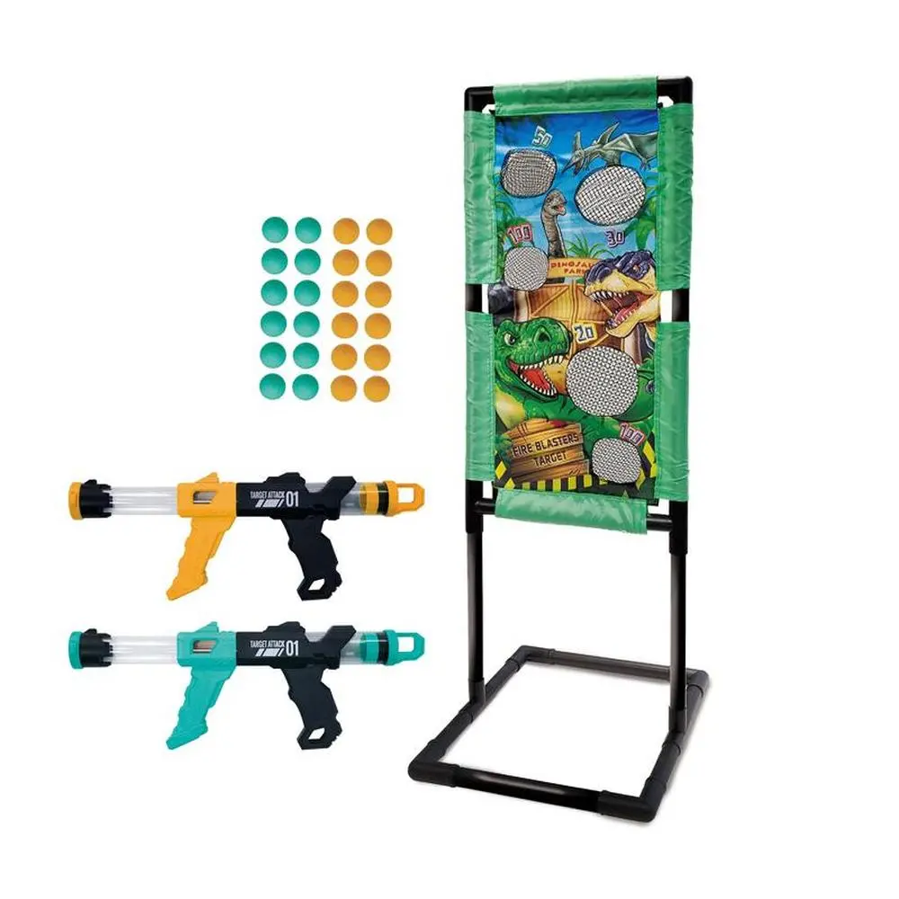 Innov8 Dino Fire Target Set - Dual Air Powered Foam Blasters With Soft Balls (5-10 Years) 1