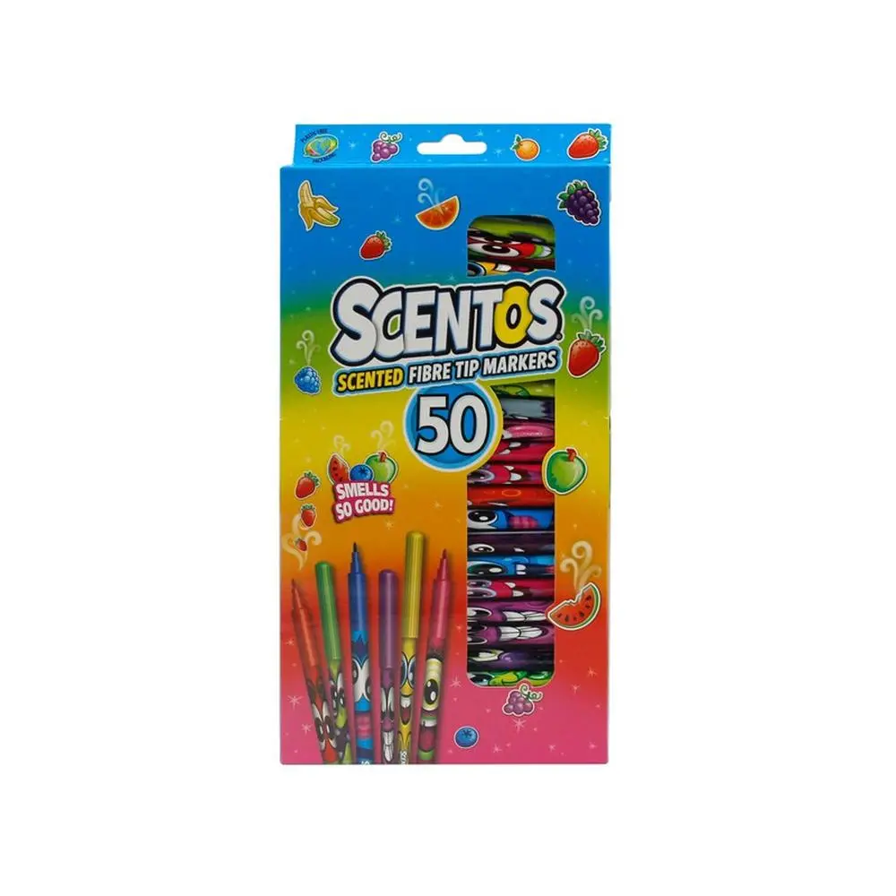 Scentos Set Of 50 Fibre Tip Pens (3-12 Years) 1