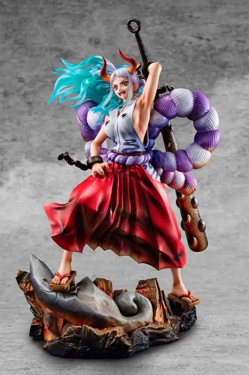 Megahouse Pop Portrait Of Pirate One Piece Warrior Alliance Maximum Yamato Statue Figure 1