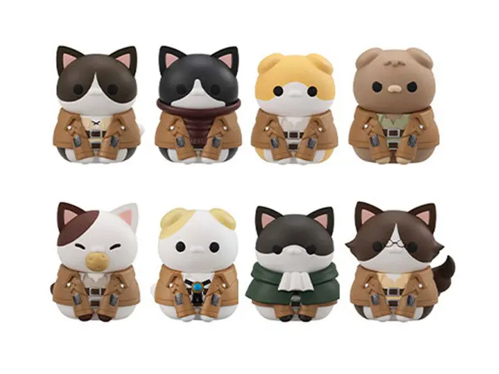 Megahouse Mega Cat Project Attack On Titan Gathering Scout Regiment Trading Figures Box Set Of 8 1