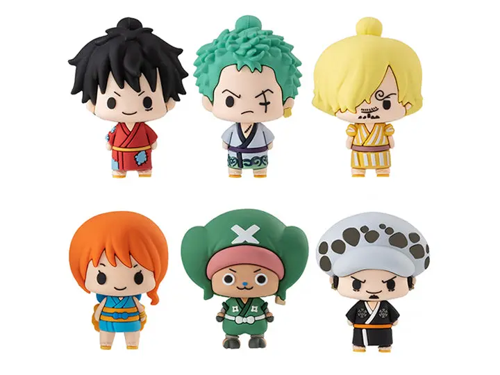 Megahouse Chokorin Mascot One Piece Wano Country Ver. Trading Figures Box Set Of 6 1
