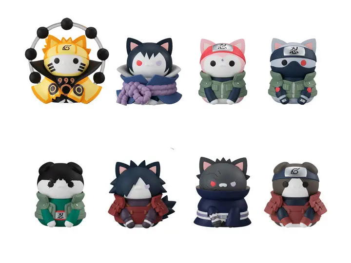 Megahouse Naruto Nyaruto! Last Battle Ver. Trading Figures Box Set Of 8 1