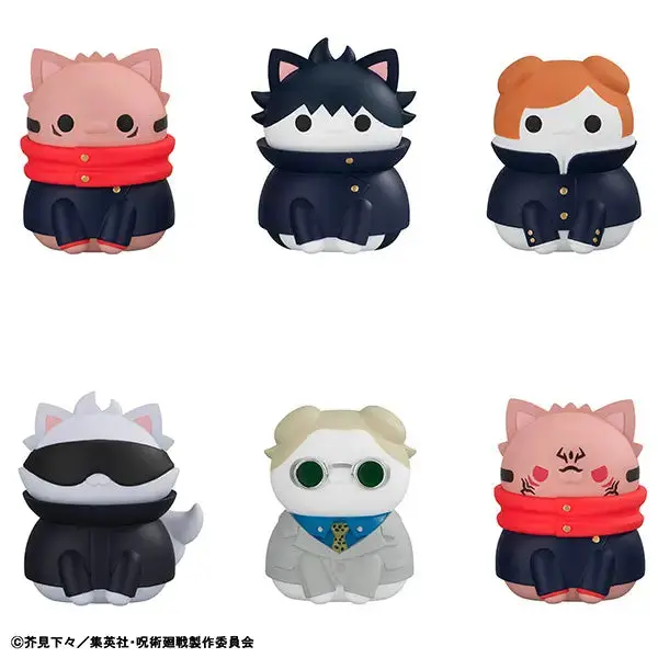 Megahouse Jujutsu Kaisen Jujutsu Nyanko Shibuya Incident Trading Figures Box Set Of 8 1