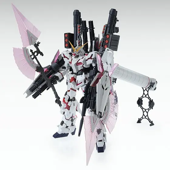Gundam 1/100 Mg Rx-0 Full Armor Unicorn Gundam Red Color Ver Unicorn Model Kit Exclusive 1