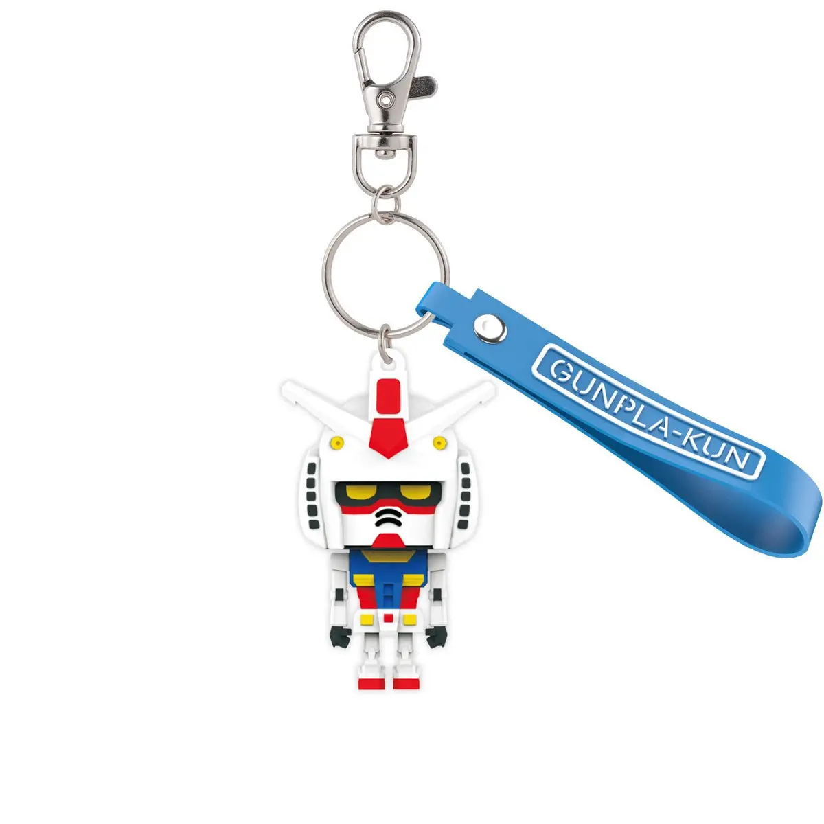 Gundam Gunpla-Kun 3D Rubber Mascot Keychain 1