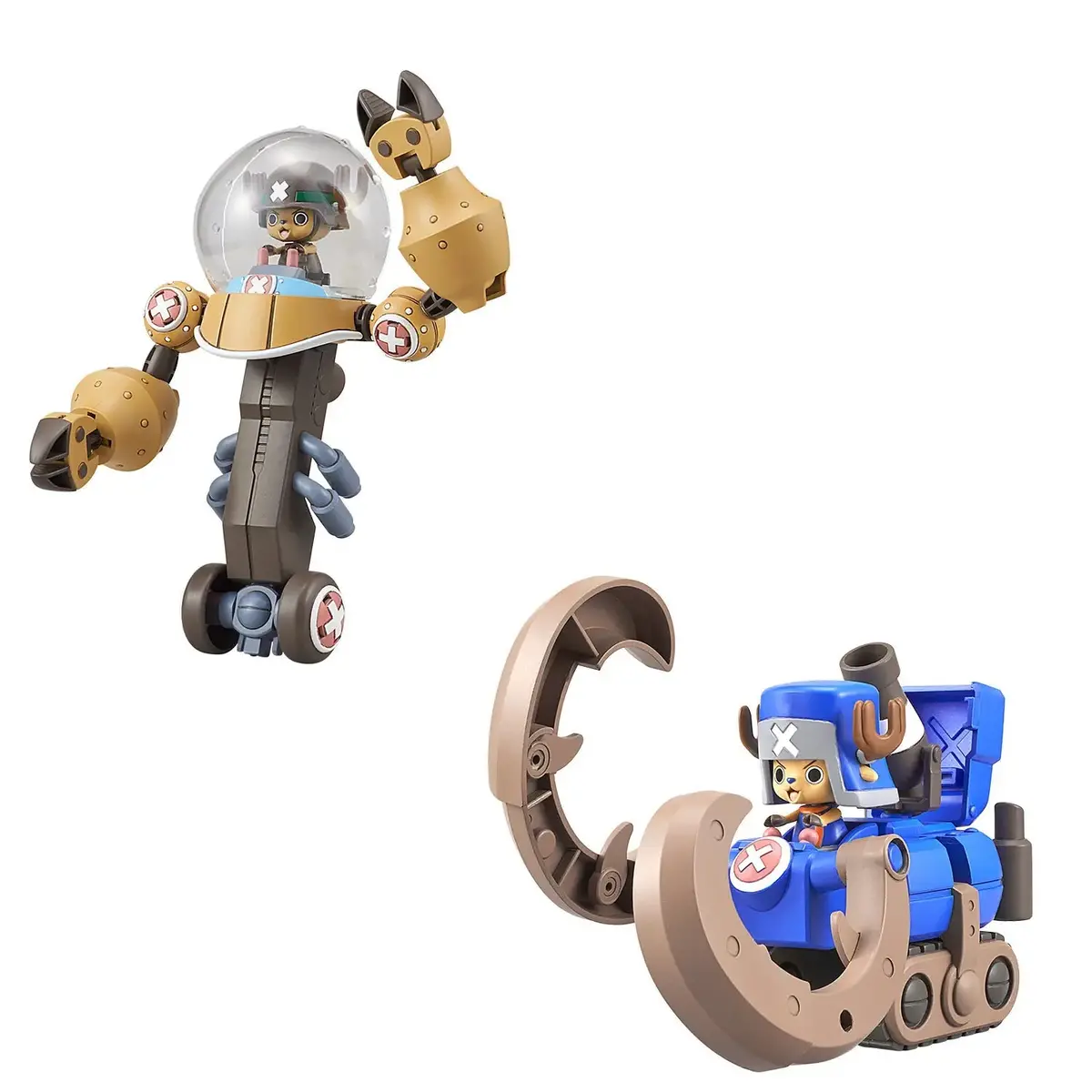 Bandai One Piece Chopper Robot Super 02 Heavy Armor &Amp; 03 Horn Dozer Model Kit 1
