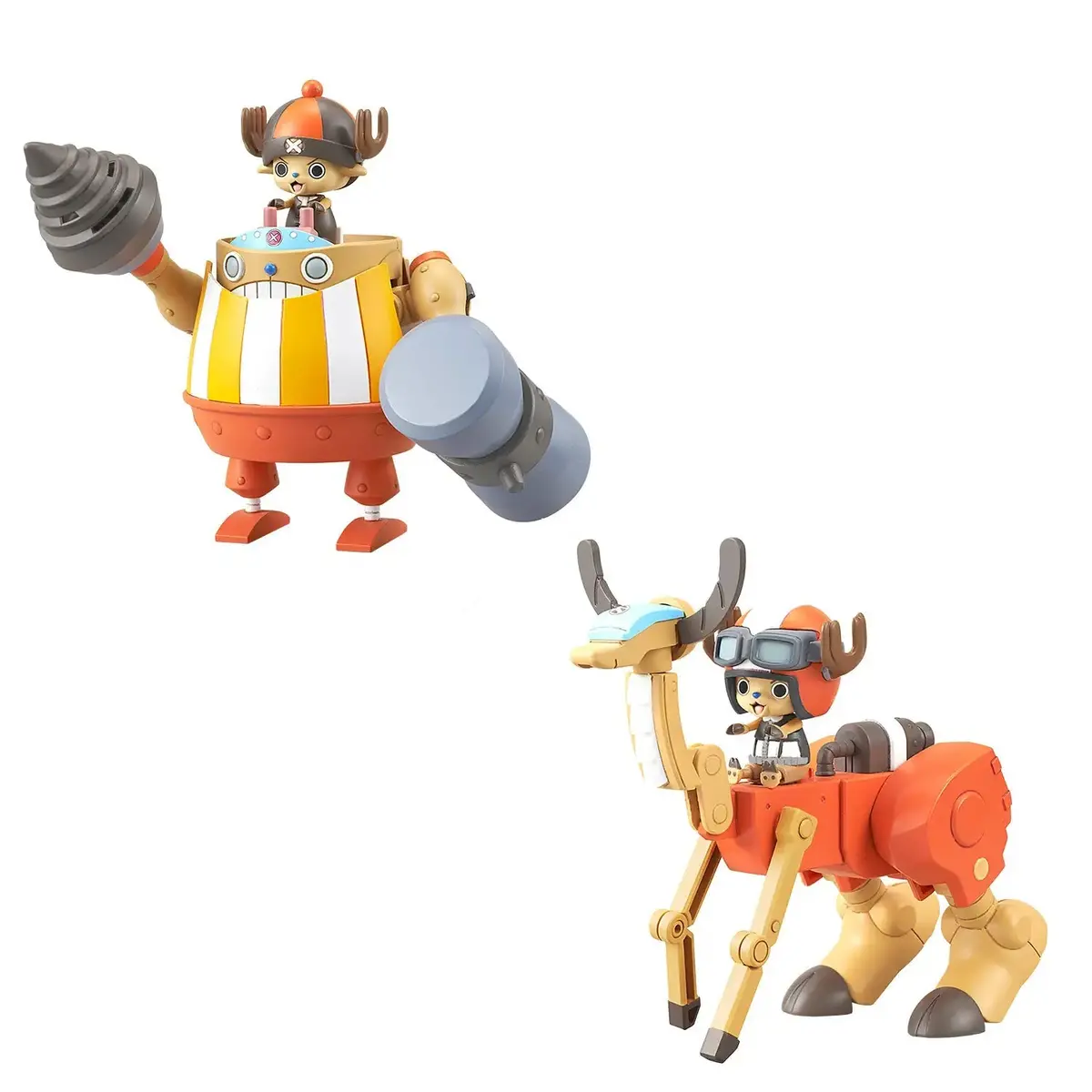 Bandai One Piece Chopper Robot Super 04 Kung Fu Tracer &Amp; 05 Walk Hopper Model Kit 1