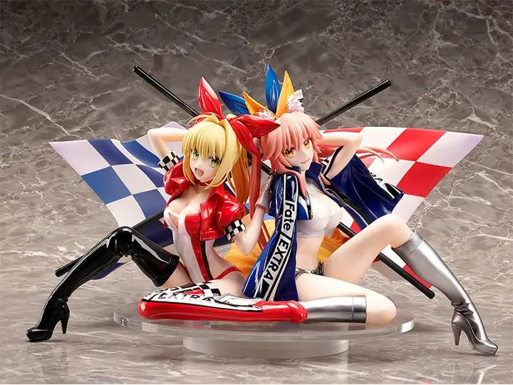Stronger 1/7 Fate/Extra Nero Claudius & Tamamo No Mae (Type-Moon Racing Ver.) Scale Statue Figure 1