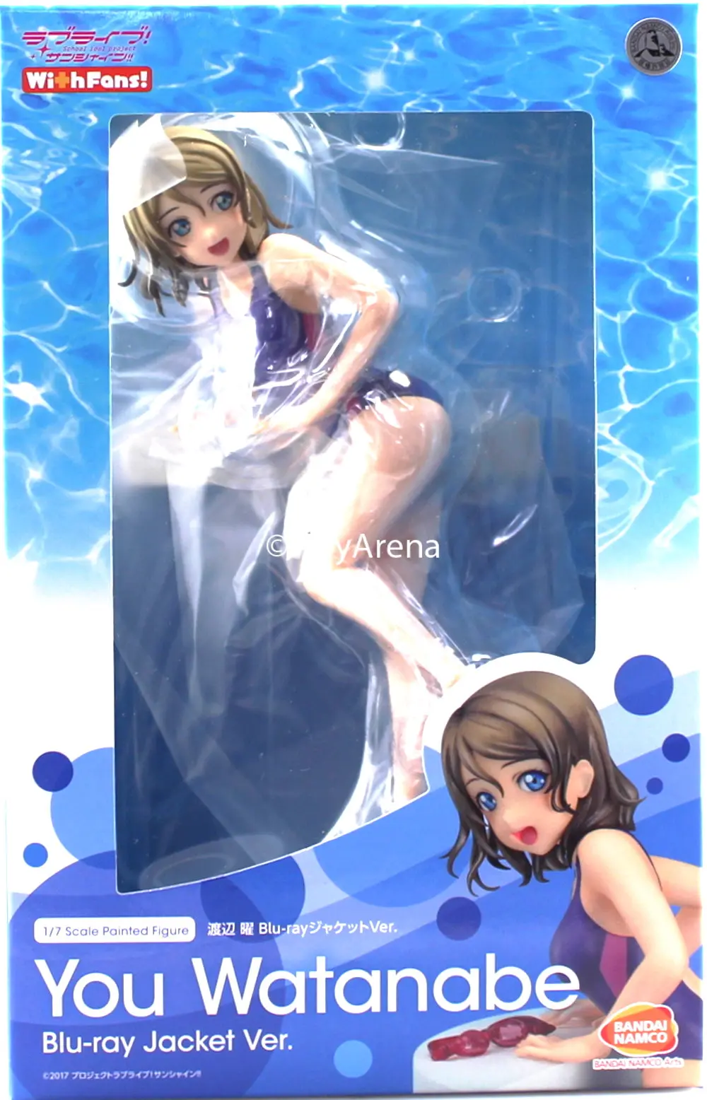 With Fans! 1/7 Love Live! Sunshine!! You Watanabe: Blu Ray Jacket Ver Scale Statue Figure 1