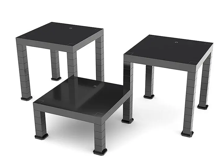 Good Smile Company The Simple Stand: Build-On Type 3-Pack (Black) Base 1