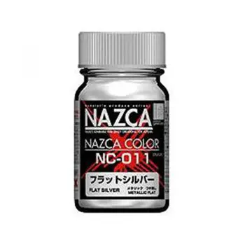 Gaianotes Nazca Nc-011 Metallic Flat Silver 15Ml Paint Bottle 1