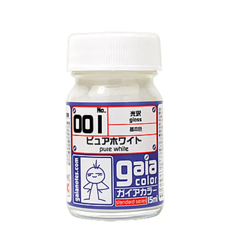 Gaianotes Gaia 001 Gloss Pure White 15Ml Paint Bottle 1