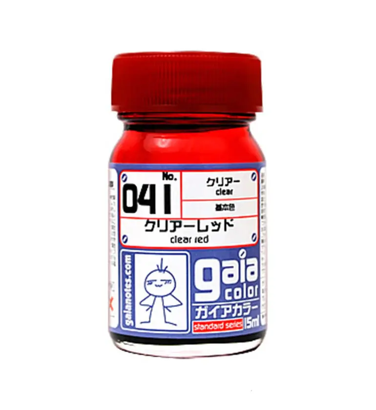 Gaianotes Gaia 041 Clear Red 15Ml Paint Bottle 1