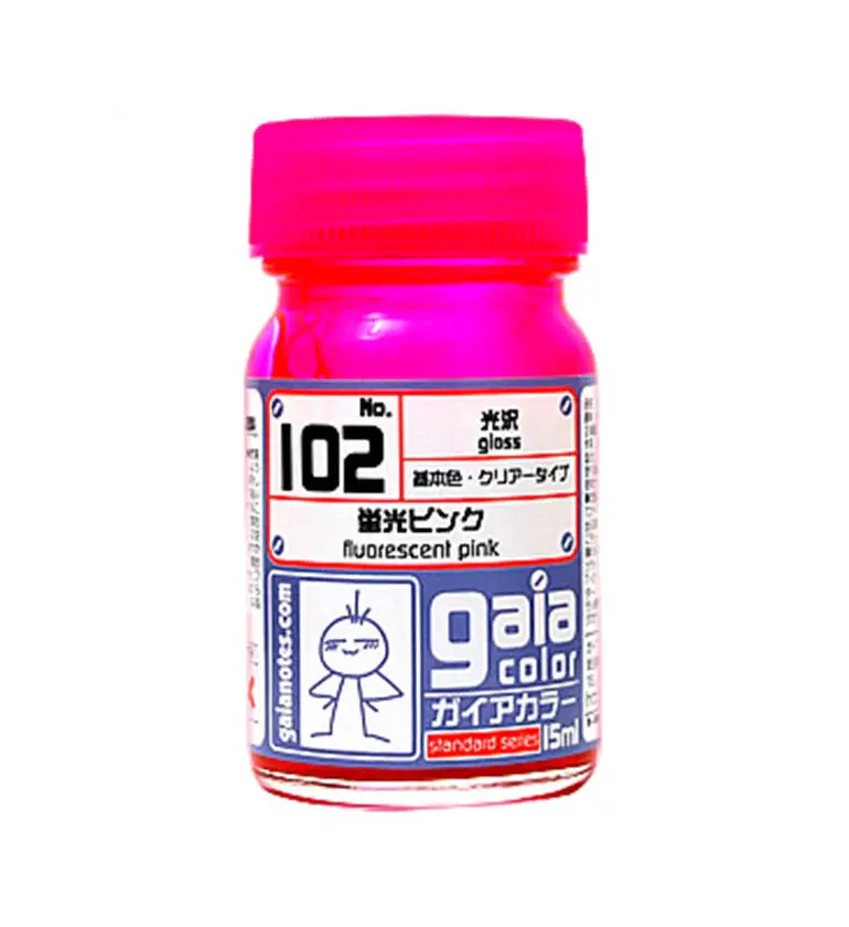 Gaianotes Gaia 102 Gloss Fluorescent Pink 15Ml Paint Bottle 1
