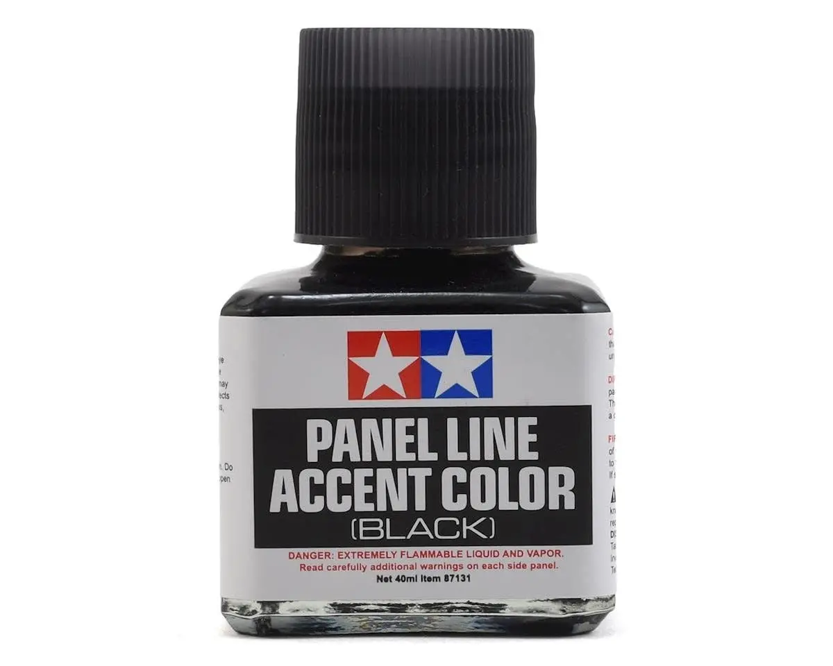 Tamiya Panel Line Accent Color (Black) 40Ml Paint Bottle 1
