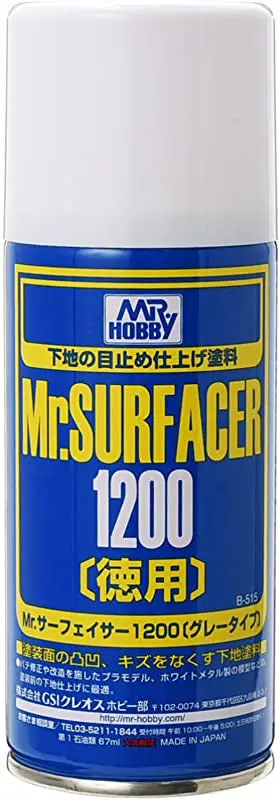 Mr. Hobby Mr. Surfacer 1200 Spray 170Ml B515 B-515 Model Kit 1