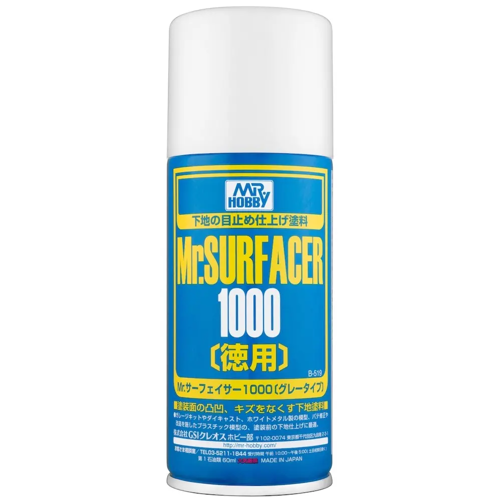 Mr. Hobby Mr. Surfacer 1000 Spray 170Ml B519 B-519 Model Kit 1