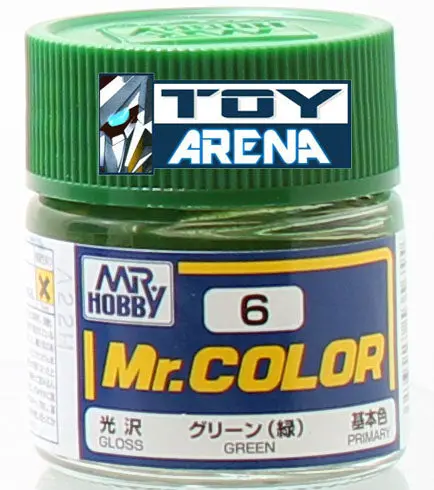 Mr. Hobby Mr. Color C6 Gloss Green 10Ml Bottle 1