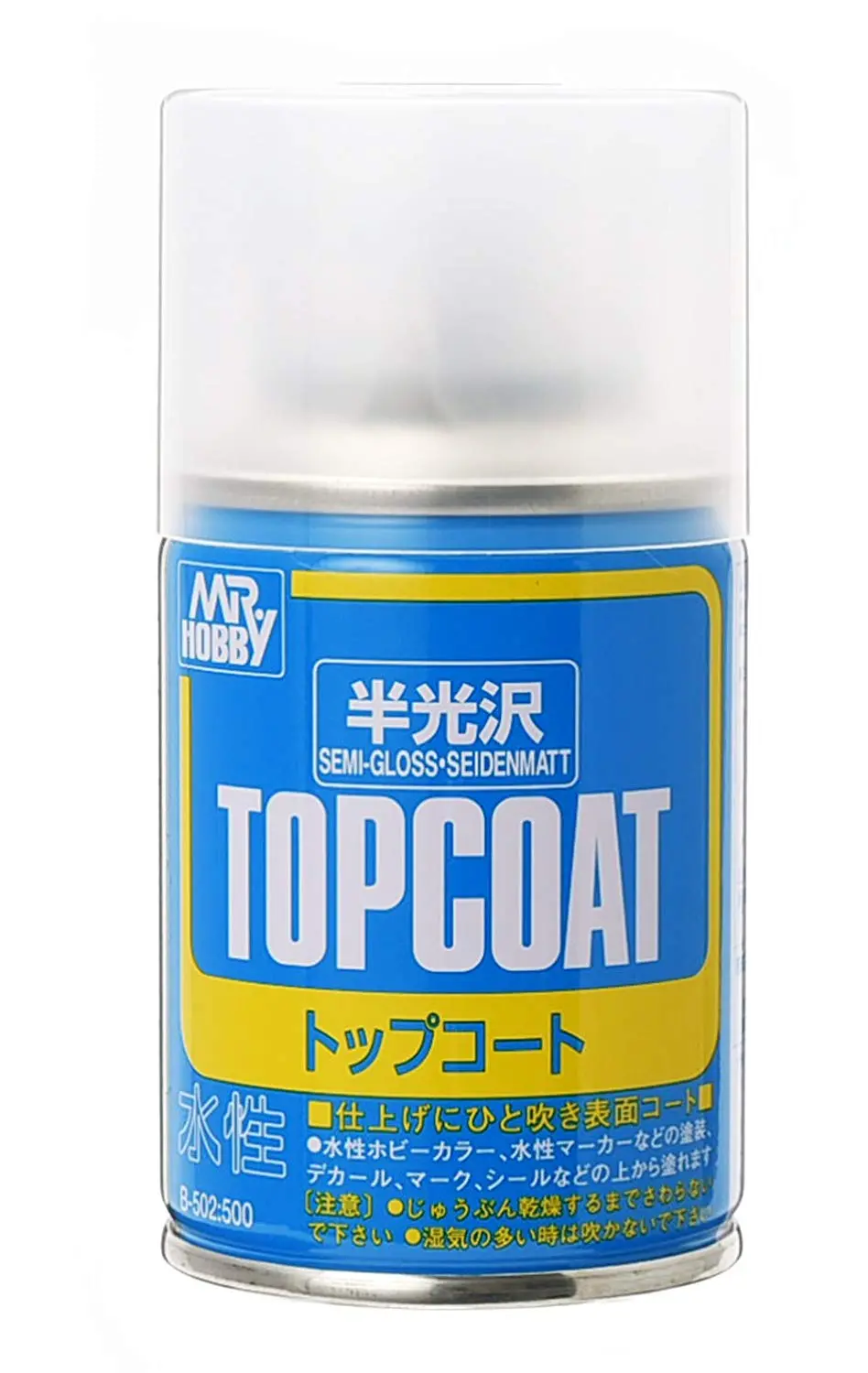 Mr. Hobby Mr. Top Coat Semi-Gloss Spray 88Ml B502 B-502 Model Kit 1