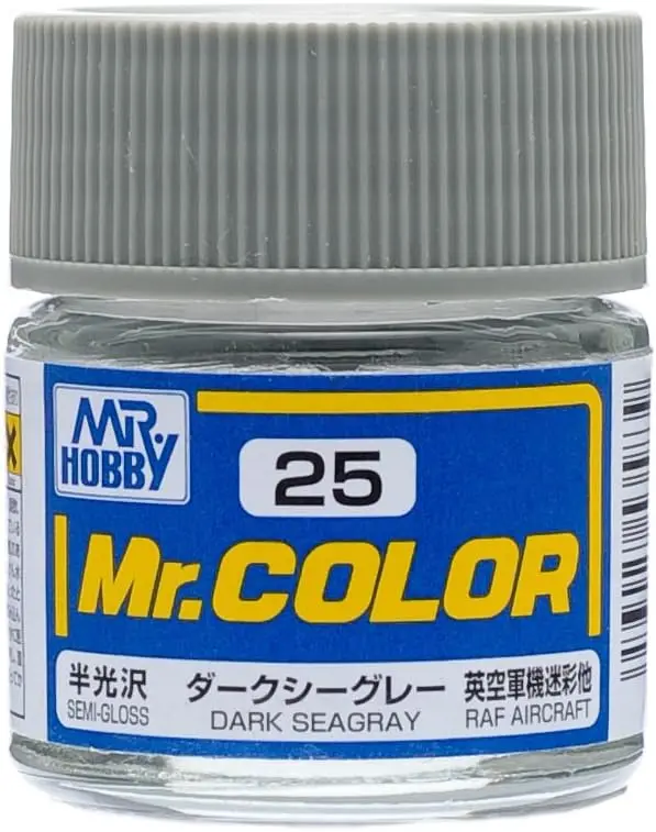 Mr. Hobby Mr. Color C25 Semi-Gloss Dark Seagray 10Ml Bottle 1