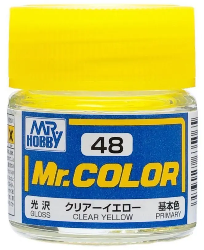 Mr. Hobby Mr. Color C48 Gloss Clear Yellow 10Ml Bottle 1