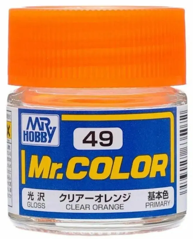 Mr. Hobby Mr. Color C49 Gloss Clear Orange 10Ml Bottle 1