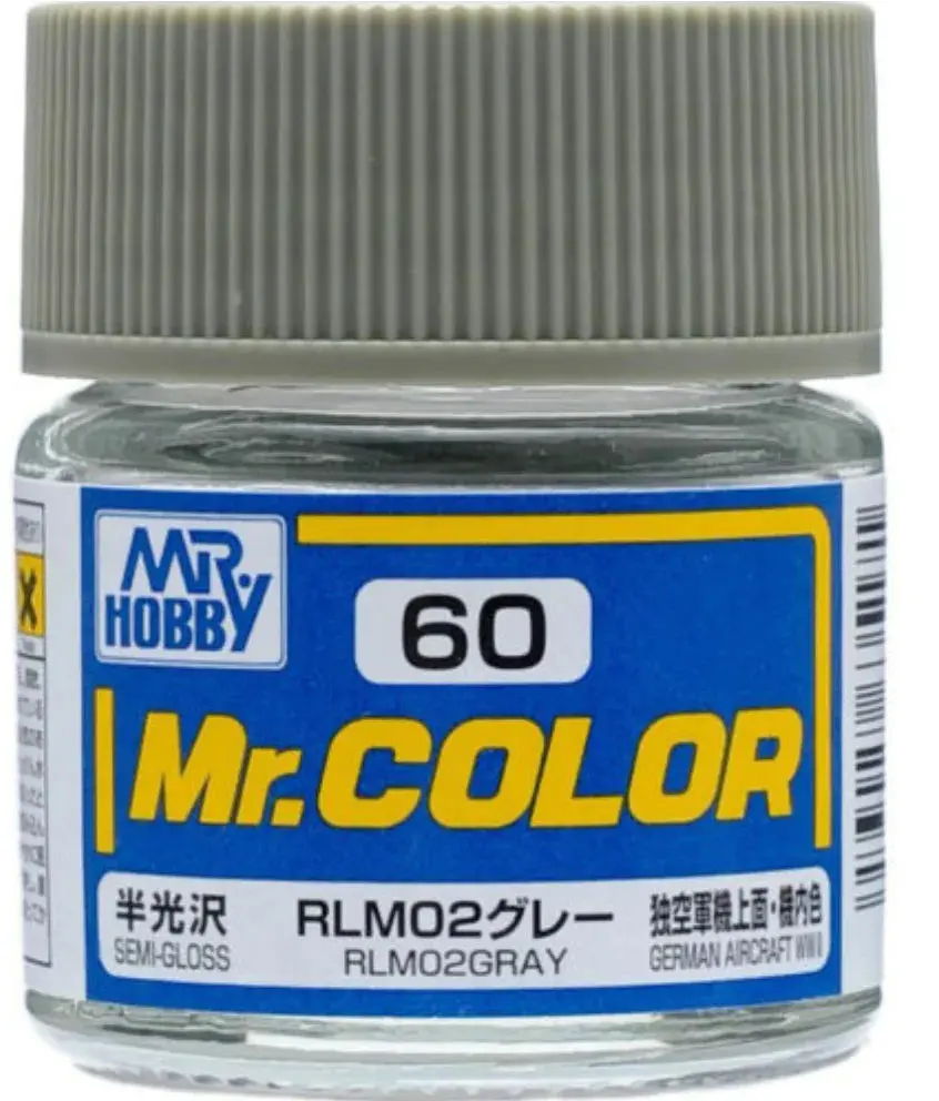 Mr. Hobby Mr. Color C60 Semi Gloss Rlm02gray 10Ml Bottle 1