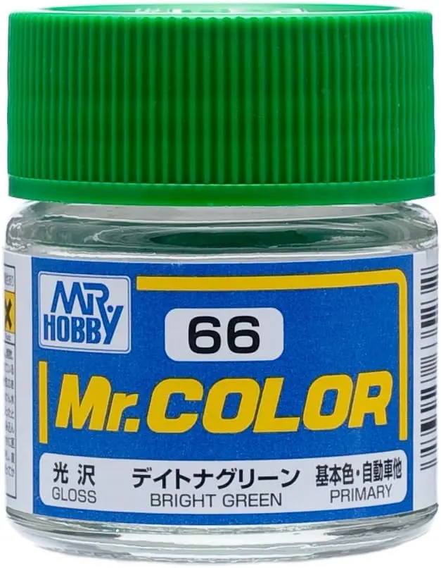 Mr. Hobby Mr. Color C66 Gloss Bright Green 10Ml Bottle 1
