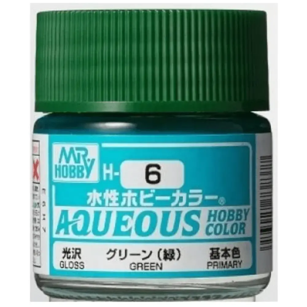 Mr. Hobby Aqueous Hobby Color H6 Gloss Green 10Ml Bottle 1