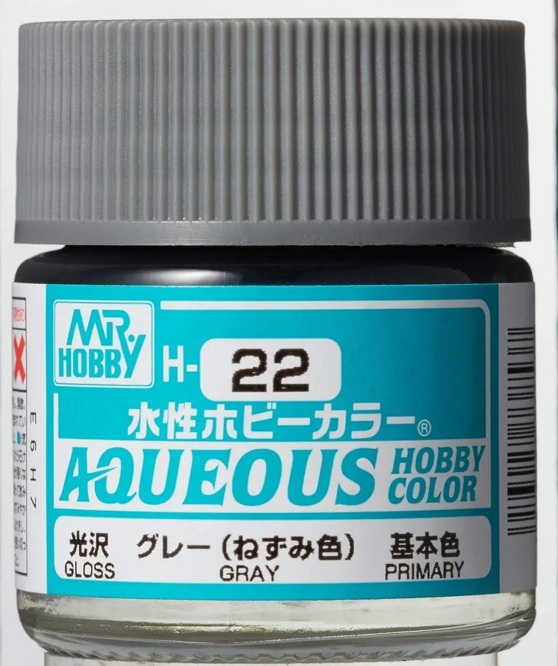Mr. Hobby Aqueous Hobby Color H22 Gloss Gray 10Ml Bottle 1