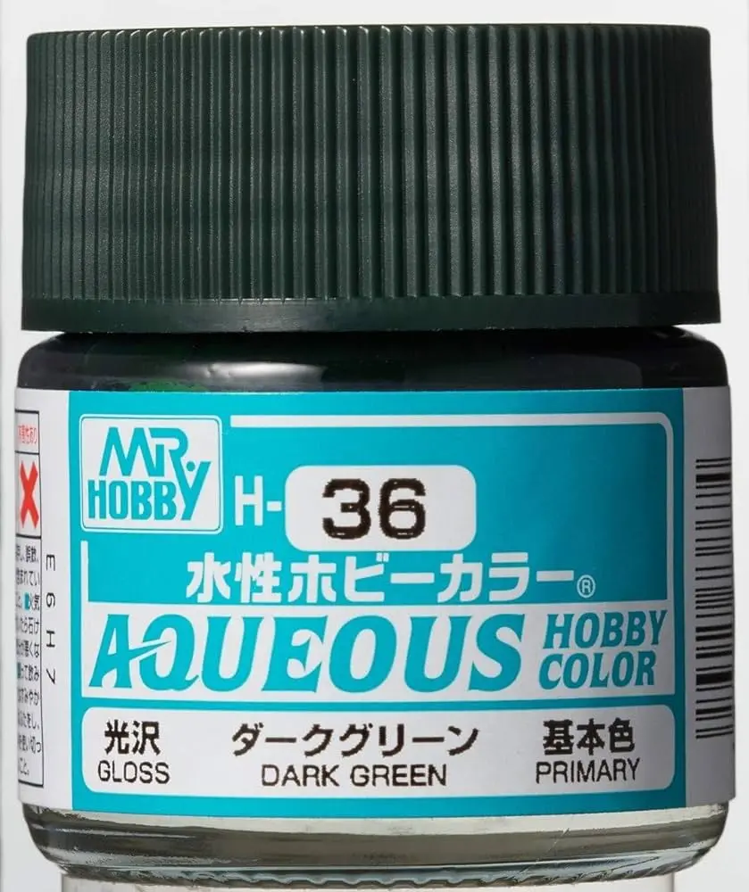 Mr. Hobby Aqueous Hobby Color H36 Gloss Dark Green 10Ml Bottle 1