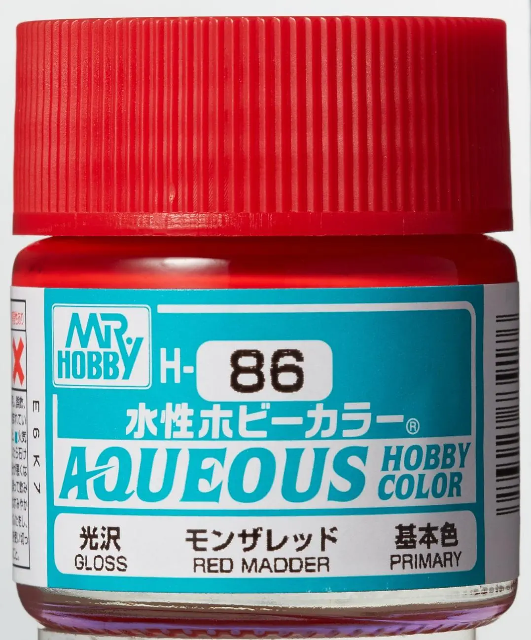Mr. Hobby Aqueous Hobby Color H86 Gloss Madder Red 10Ml Bottle 1