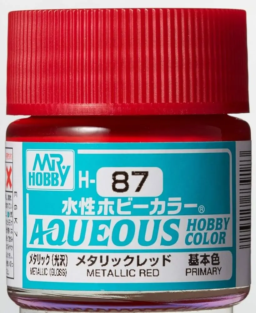 Mr. Hobby Aqueous Hobby Color H87 Metallic Red 10Ml Bottle 1