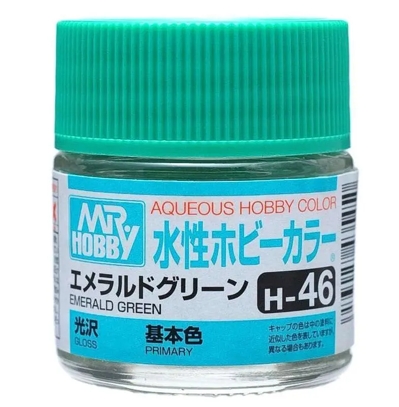 Mr. Hobby Aqueous Hobby Color H46 Gloss Emerald Green 10Ml Bottle 1