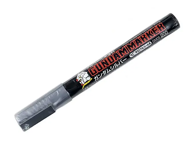Gundam Marker Gm05 Silver - Chisel Tip Marker Paint Pen 1
