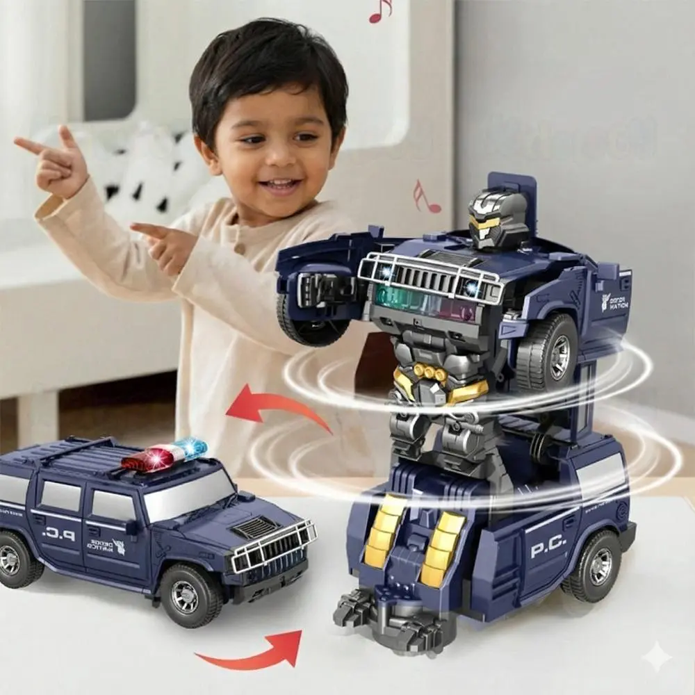 Kidology 2-In-1 Transforming Action Car With Flashing Lights & Sounds 1