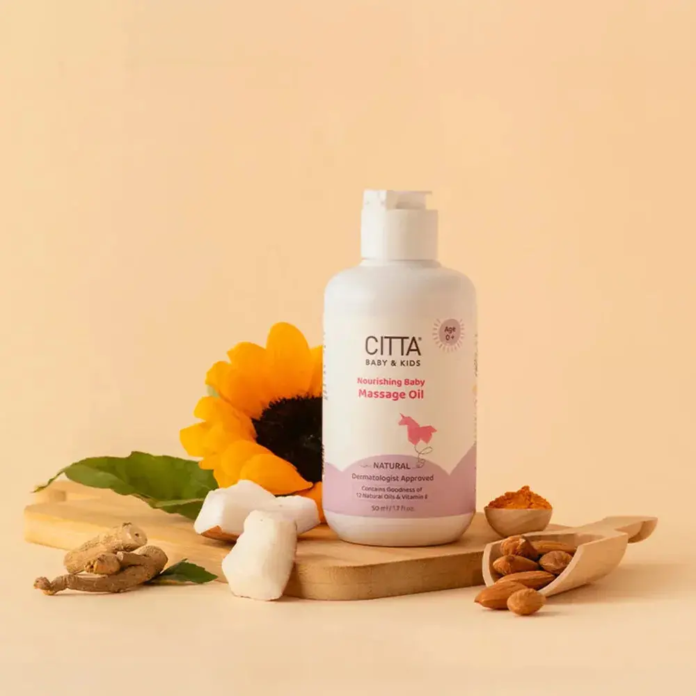 Citta Natural Nourishing Baby Massage Oil - 50Ml 1